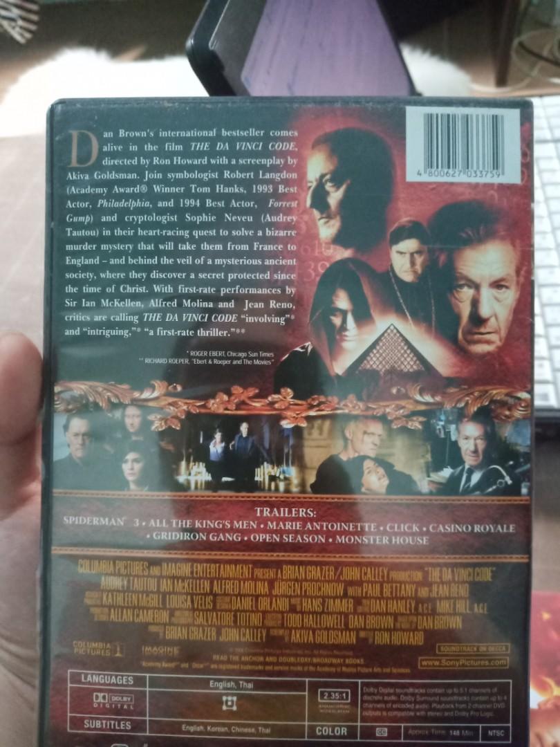 Original The Da Vinci Code and Angels and Demons DVDs, Hobbies & Toys
