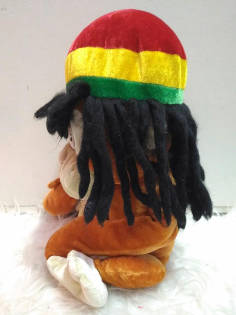 Rasta monkey deals stuffed animal
