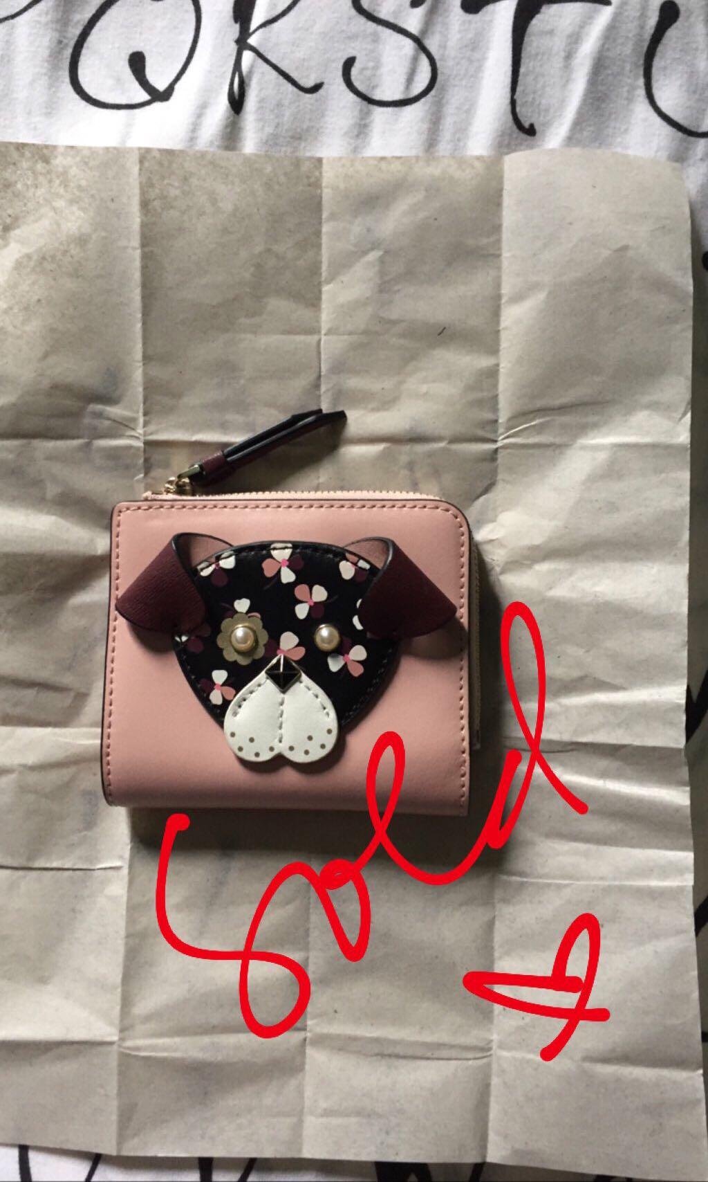 kate spade floral pup wallet