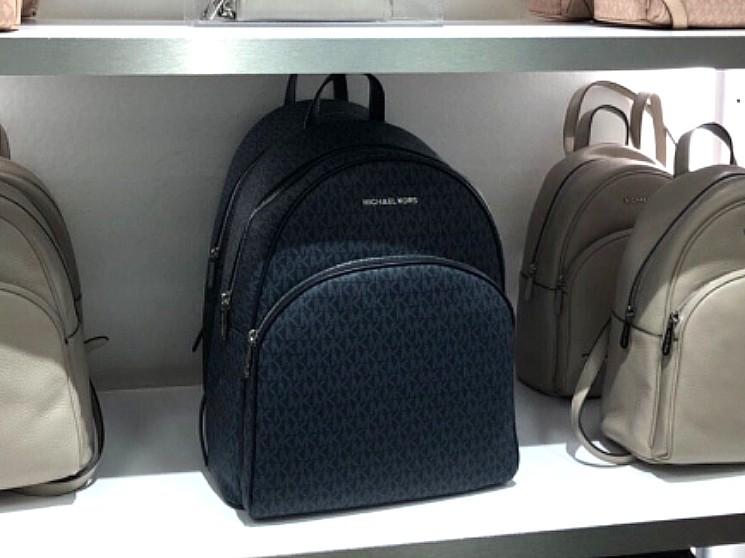 michael kors navy blue backpack