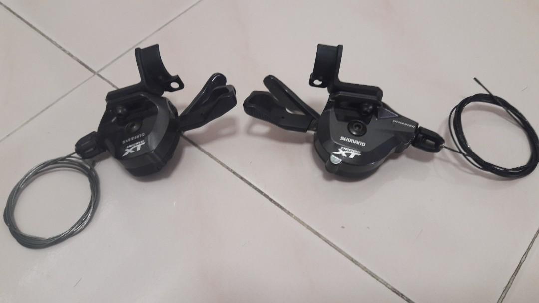 I-Spec-B Left Shifter 2//3s W//O Bolts Shimano Deore XT SL-M8000 Rapidfire Plus