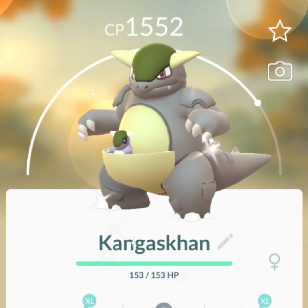 Shiny Kangaskhan Pokemon Go Regional Toys Games Video Gaming Video Games On Carousell