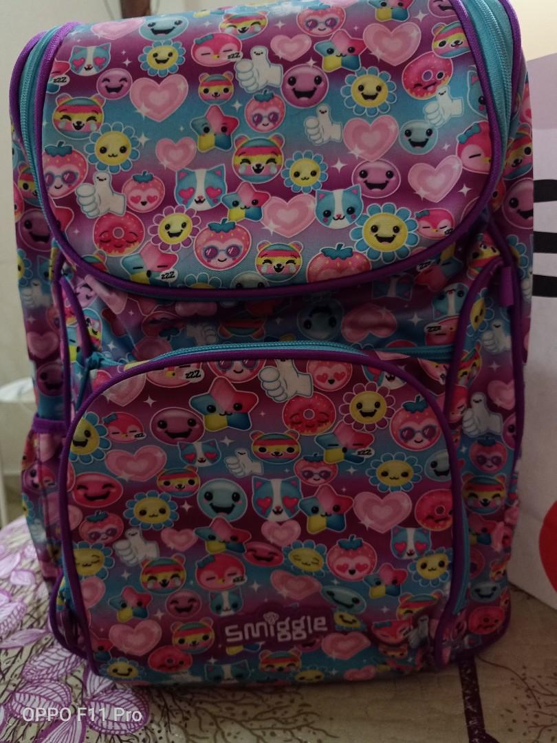 Smiggle emoji backpack 2025
