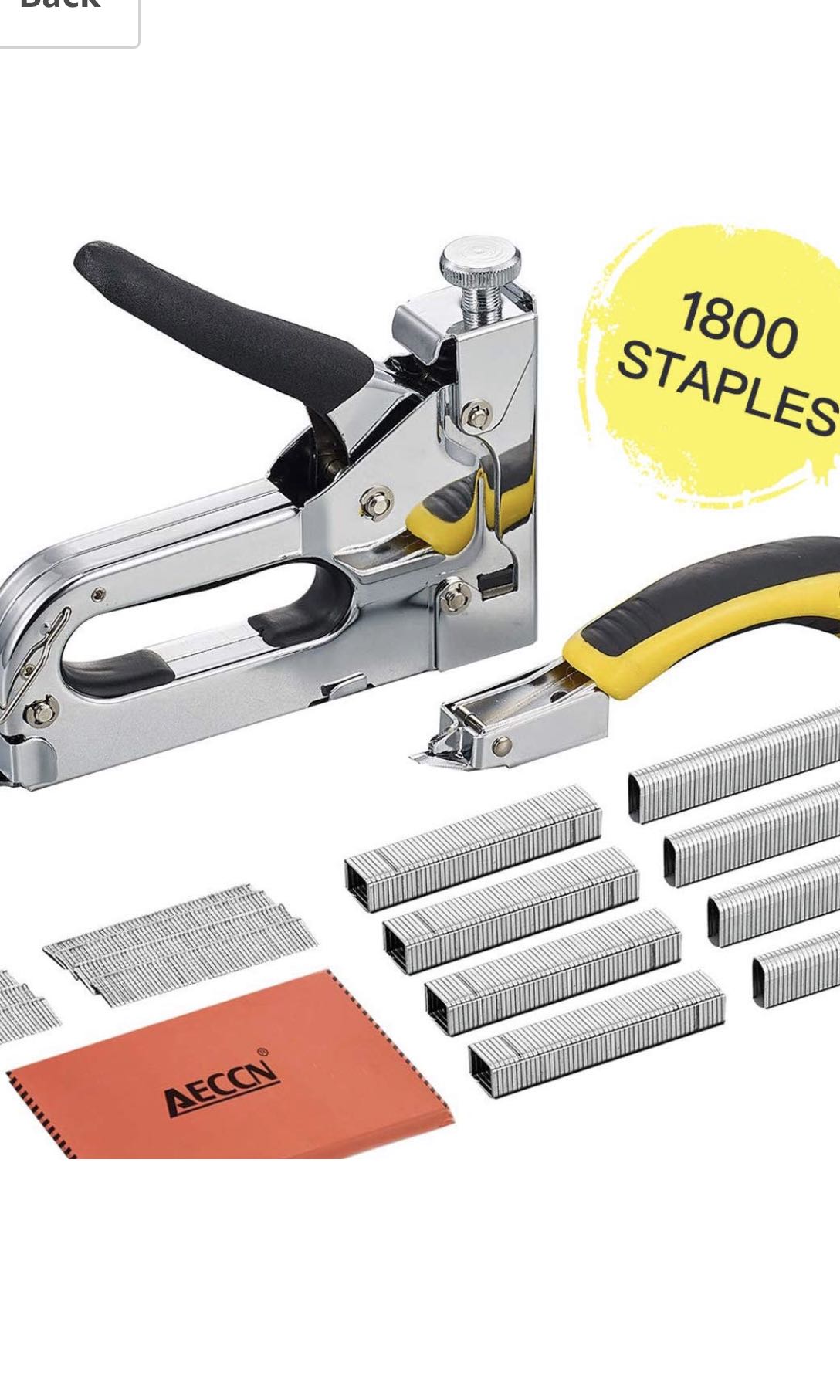Staple Gun With Remover 3 In 1 Heavy Duty Staple Nail Steel Gun