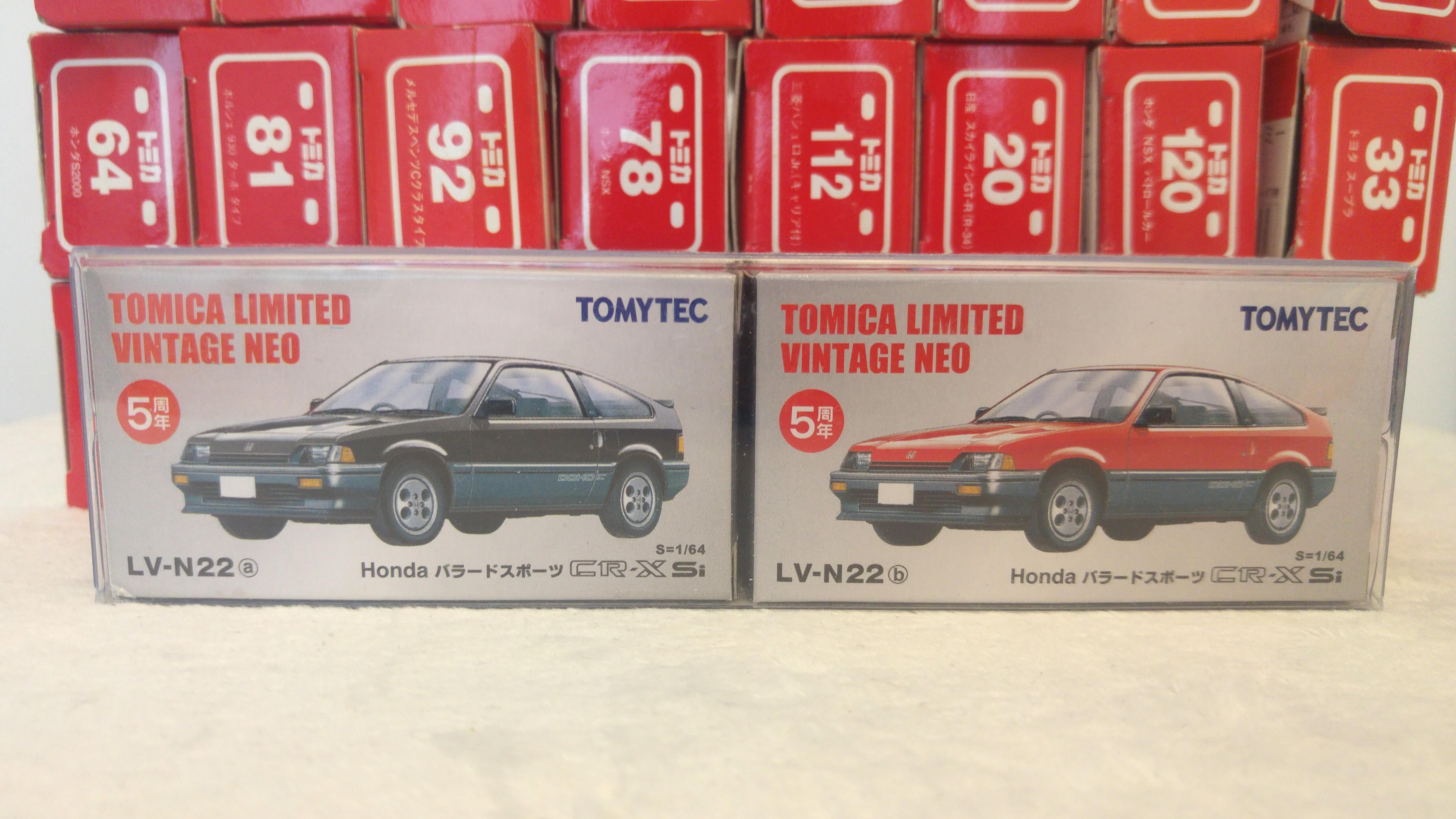 Tomytec Tomica Limited Vintage Tlv Neo Lv N22a 22b Honda Crx 5周年日版絕版罕見 玩具 遊戲類 玩具 Carousell