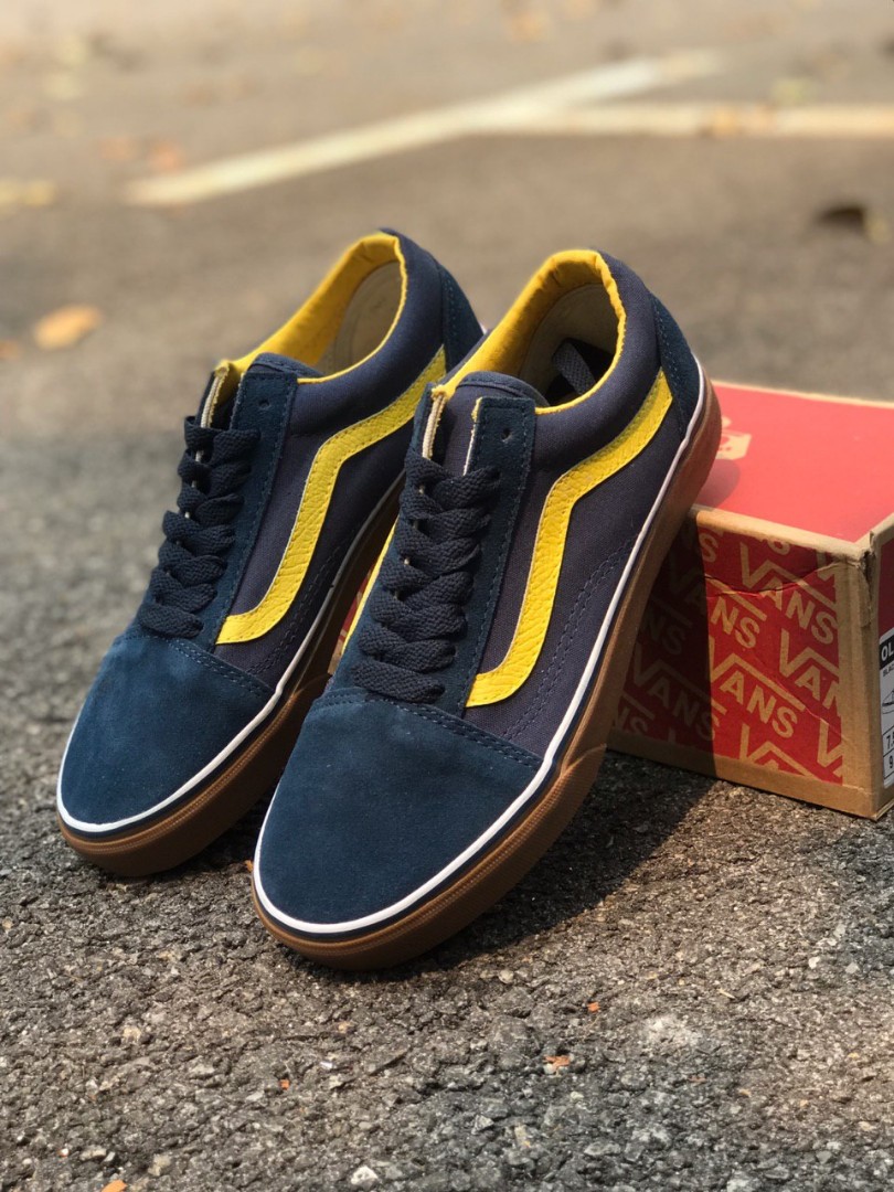 Vans Old Skool Blue Yellow Gumsole Premium 36 45 Men s Fashion Footwear Sneakers on Carousell