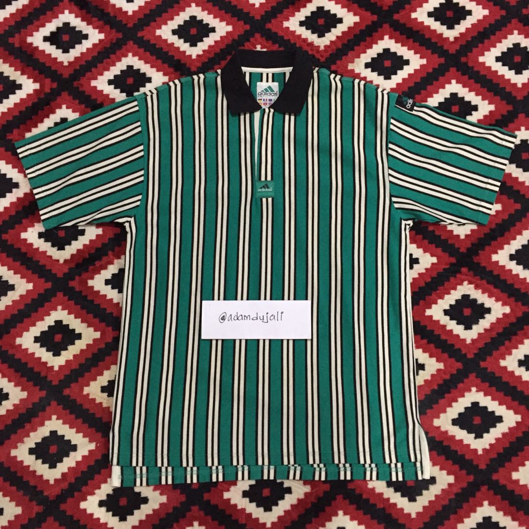 VINTAGE 90 s ADIDAS EQUIPMENT POLO SHIRT