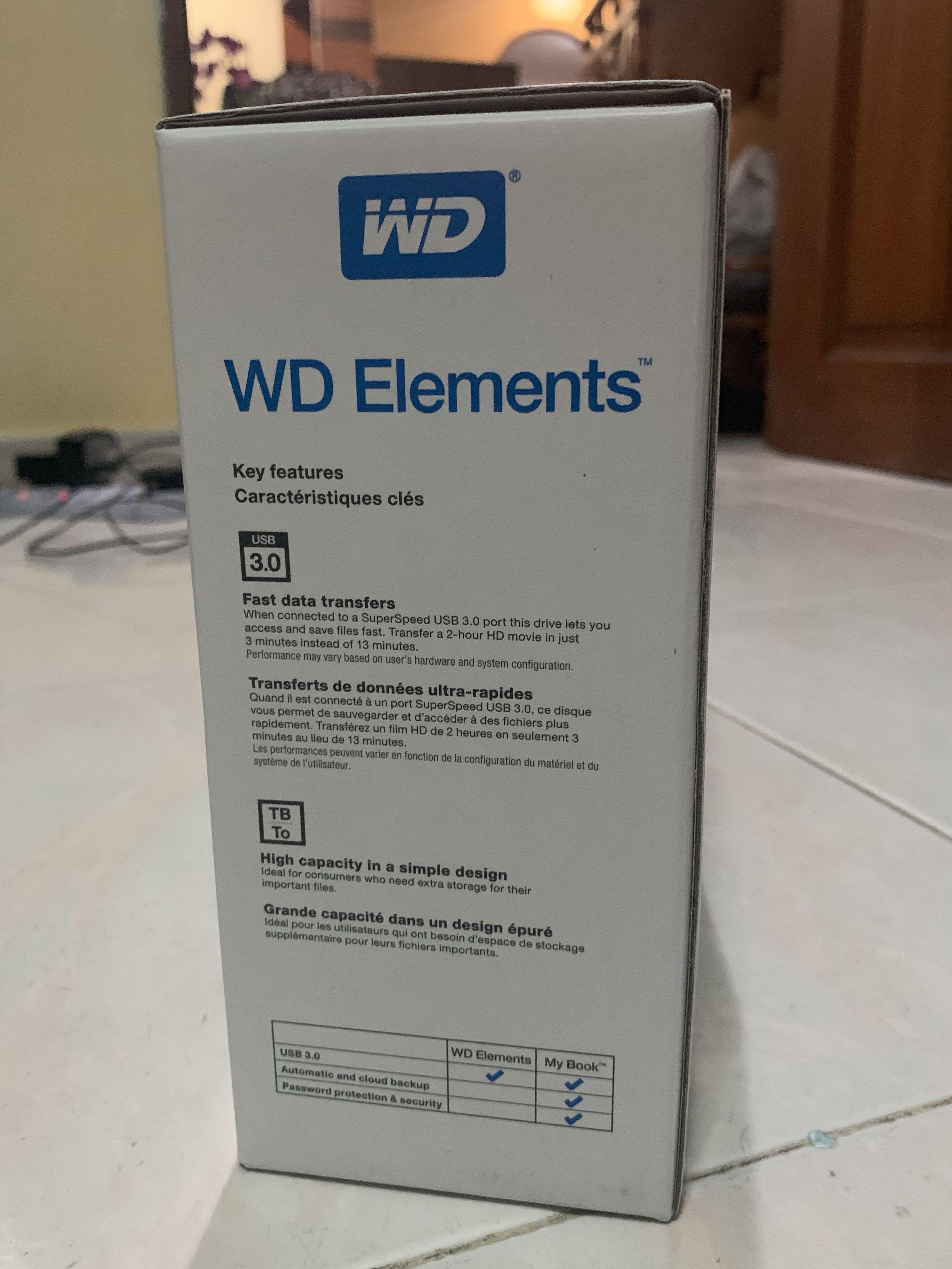 WD 10TB Elements Desktop External Hard Drive, USB 3.0 external hard drive  for plug-and-play storage WDBWLG0100HBK-NESN並行輸入