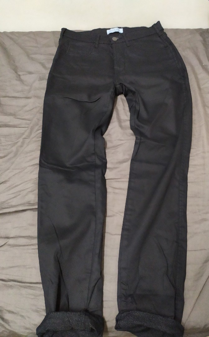 zara mens black trousers