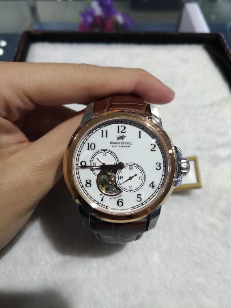 100 Authentic Braun Buffel Men Automatic Bb1010 1614 Men S Fashion Watches On Carousell