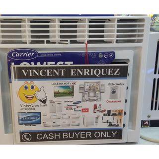 CARRIER OPTIMA GREEN SERIES remote timer window type aircon  model: Wcarzo10ee 1HP