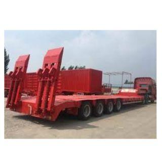 Heavy Duty Four-Axle Lowbed Trailer 40FT (80Tons) For Sale