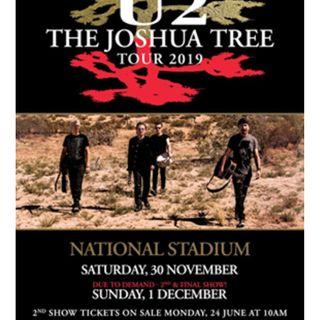 U2 Joshua Tree Concert Nov. 30, Singapore