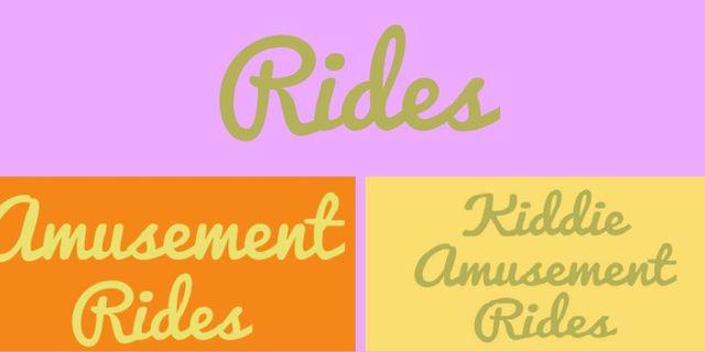 Fun and exciting RIDES for your event