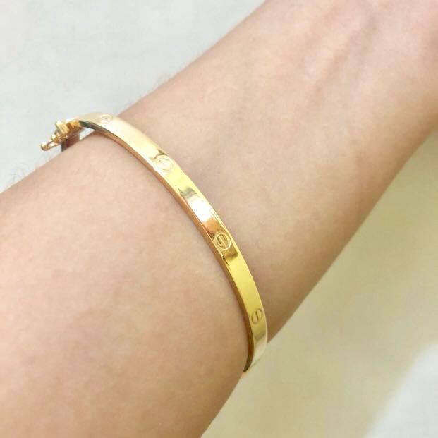cartier inspired gold love bracelet