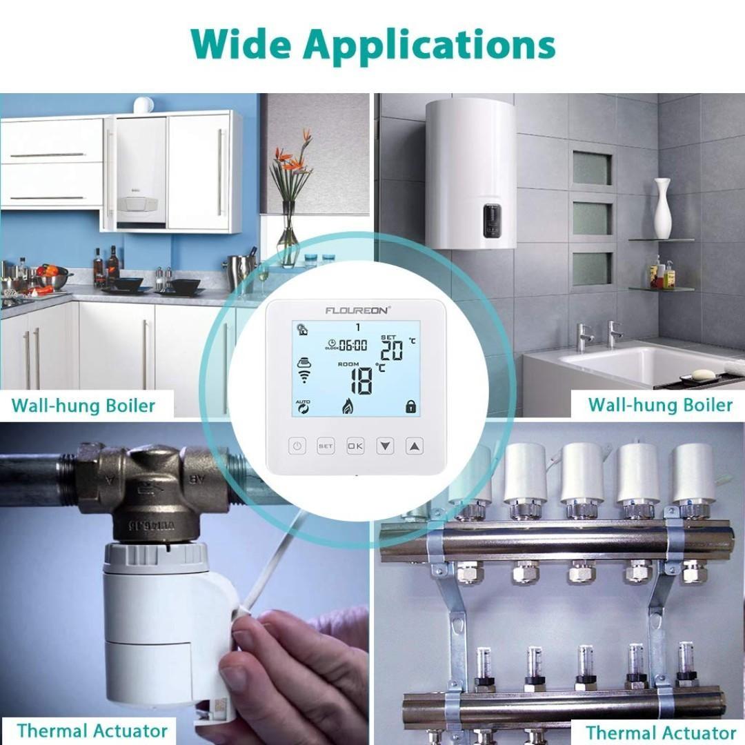 1906 Floureon Wifi Gas Boiler Thermostat Water Heating Thermostat