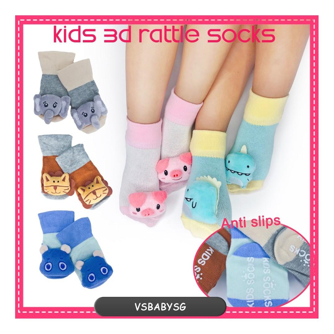 baby booties foot rattles