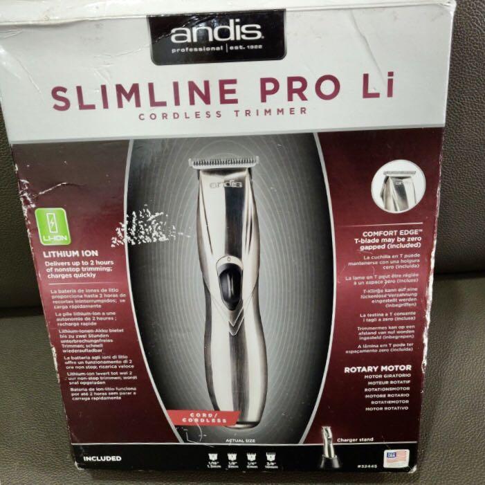 andis slimline pro li cordless rechargeable trimmer