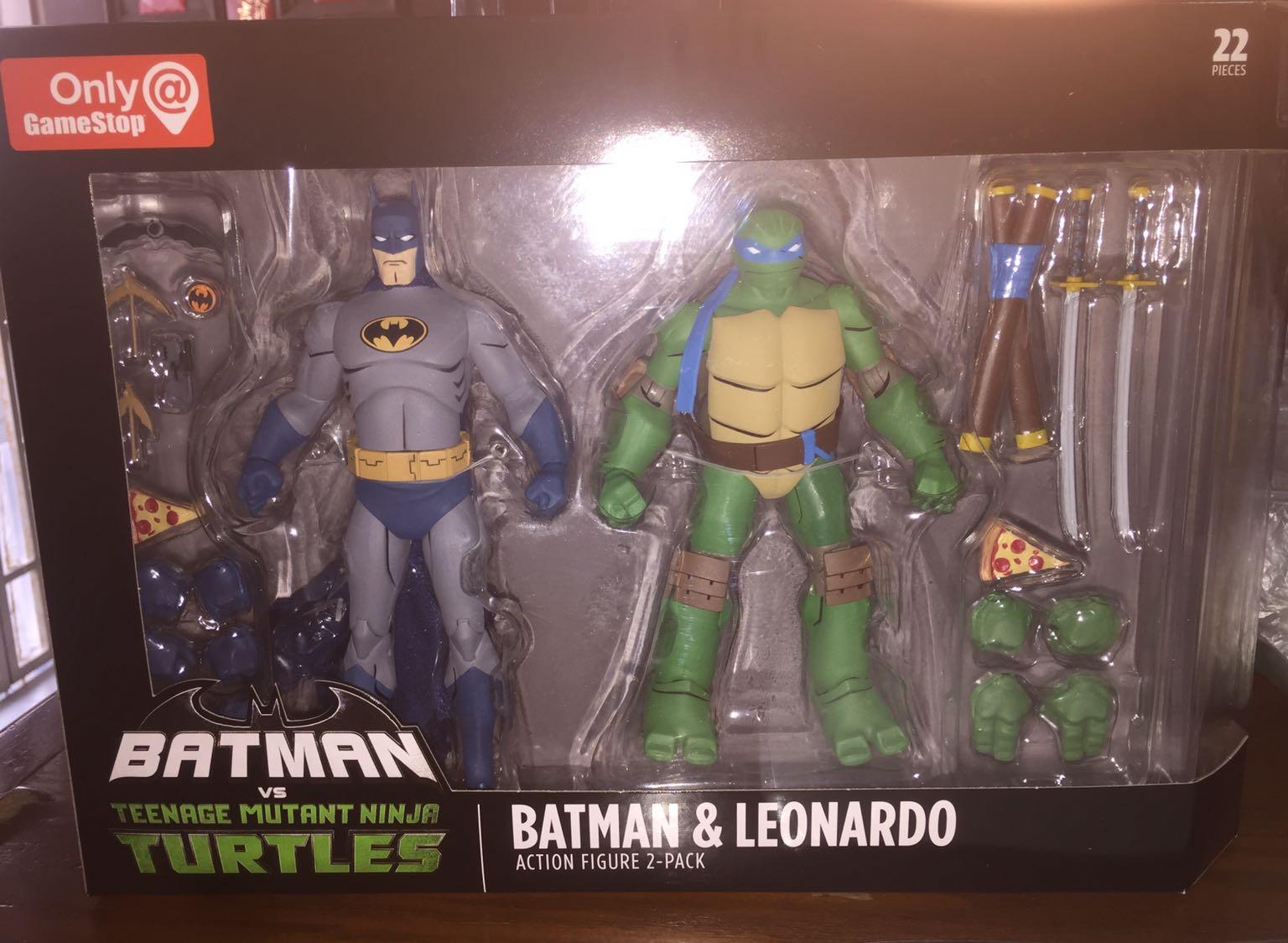 Batman Vs Teenage Mutant Ninja Turtles Batman And Leonardo Action