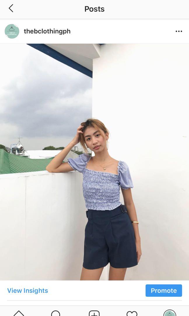 belted paperbag shorts