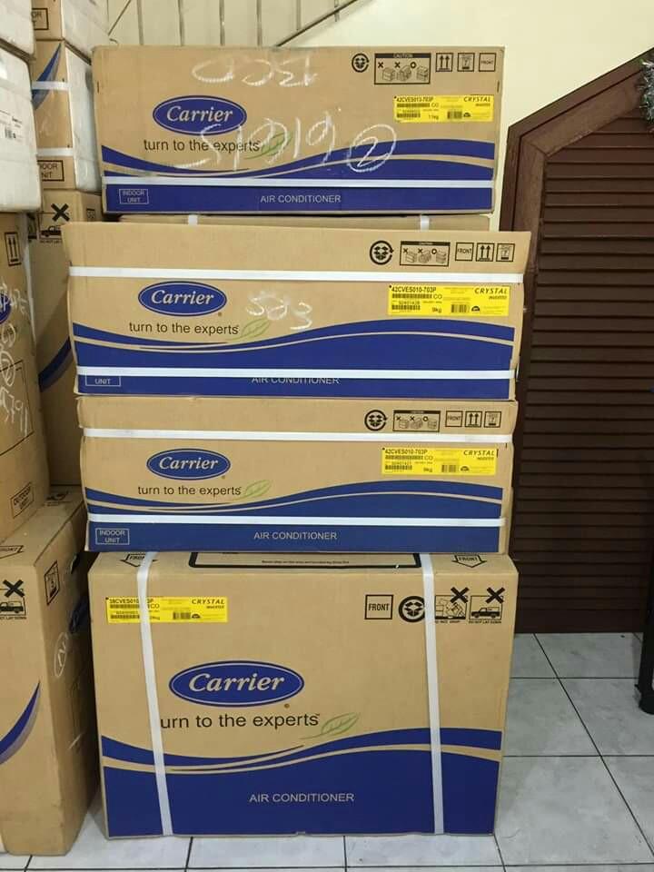 Brand New Carrier Split Type Inverter Aircon Alpha Gold 2 Crystal Silver 2 Home Furniture Home Appliances Air Conditioning And Heating On Carousell