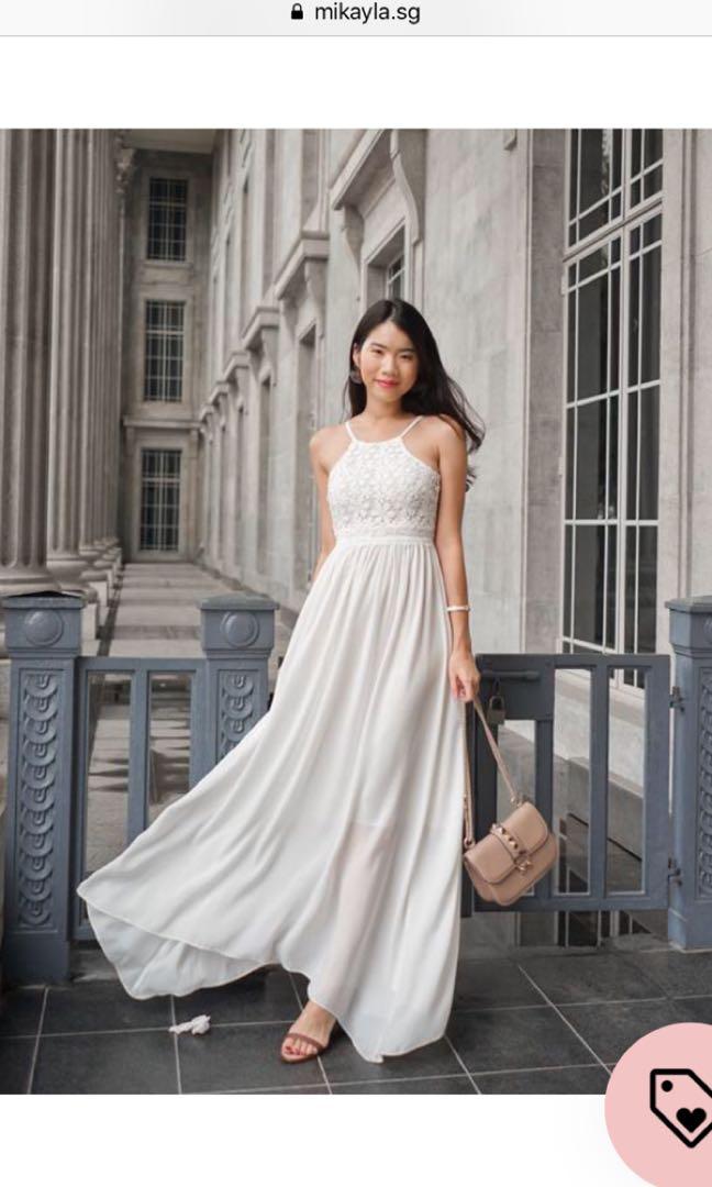 pre wedding white dress