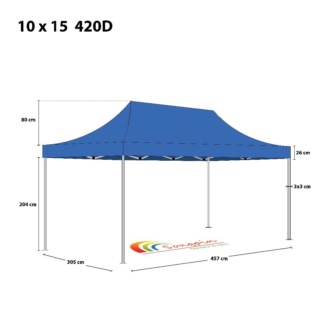 Canopy 10 x 15 420D Promotion Kanopi Khemah Kereta Promosi, Everything