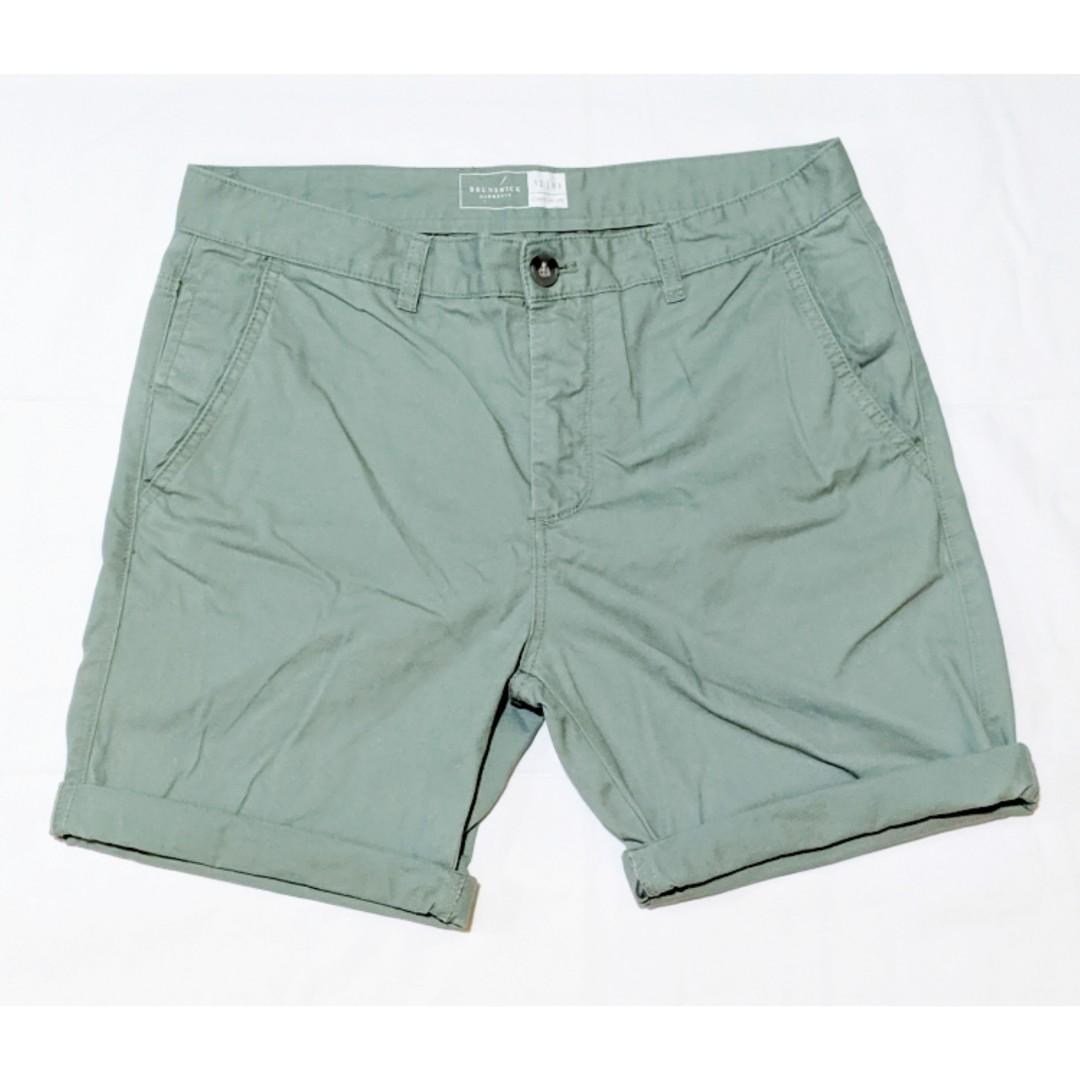Cotton On Brunswick Chino Shorts Sage Green