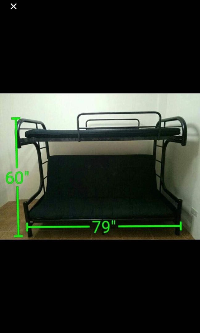 Double deck lower bunk convertible to sofa, Furniture & Home Living