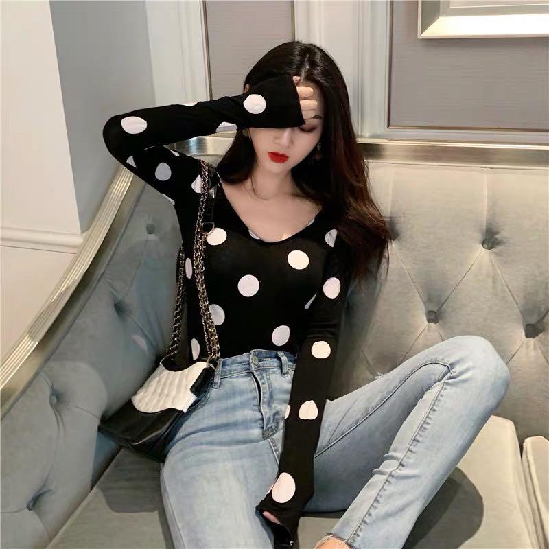 big polka dot top