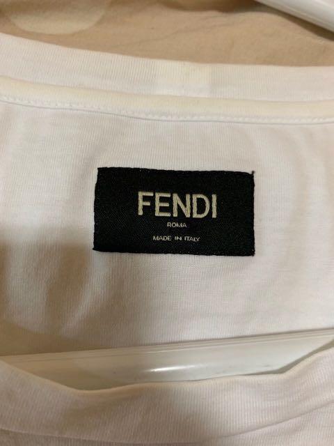 Fendi eyes zip t shirt hotsell