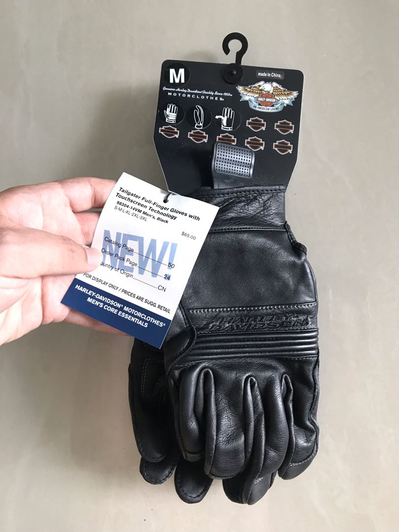 Harley Davidson Leather Riding Gloves Motorcycles Motorcycle Apparel On Carousell