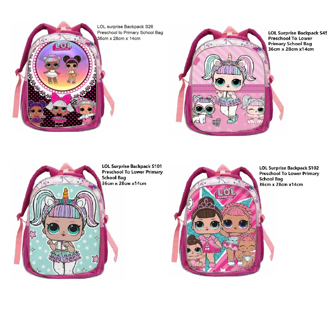 lol doll rolling backpack