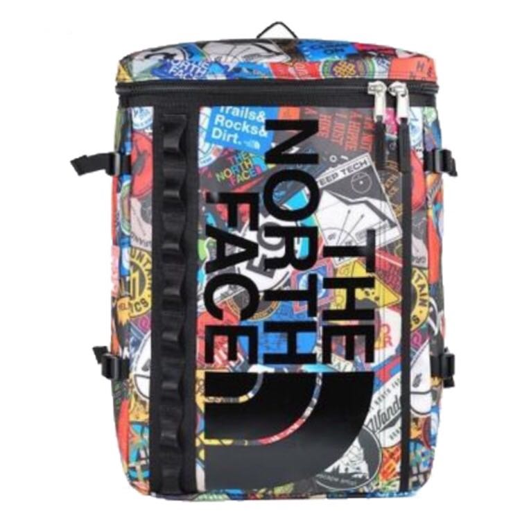north face sticker bomb backpack