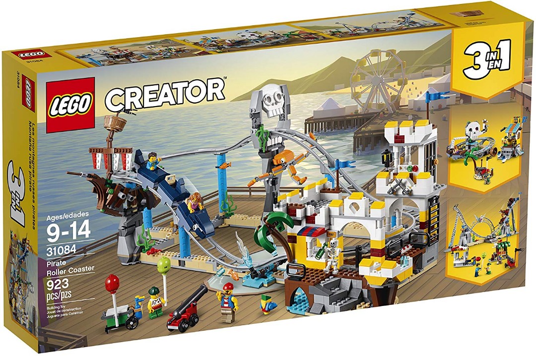 lego pirate roller coaster motorized