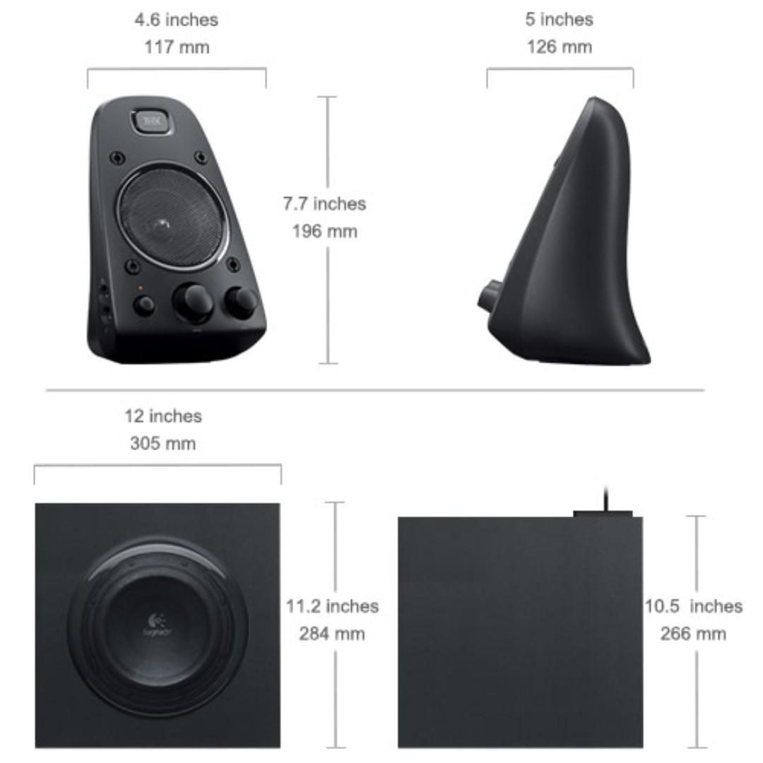 Logitech Z623 2.1 Speaker System with Subwoofer, Audio, Soundbars ...