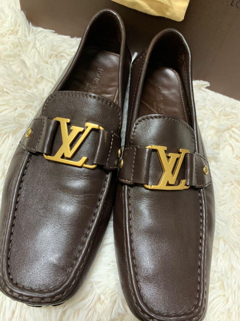 Monte carlo leather flats Louis Vuitton Brown size 6 UK in Leather -  31917838