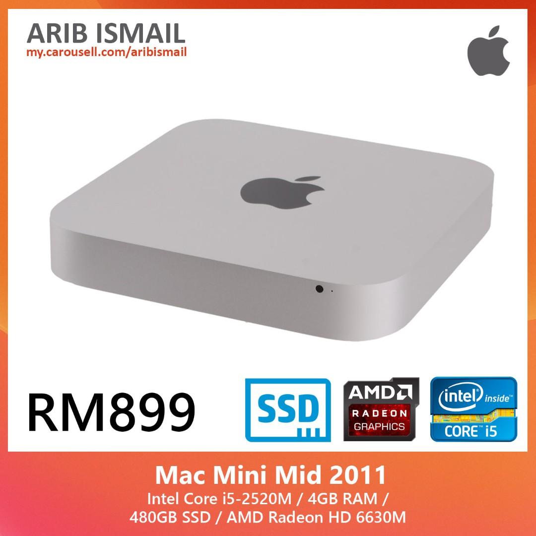 Mac Mini Core i5 / 4GB RAM / 480GB SSD / AMD Radeon HD 6630M