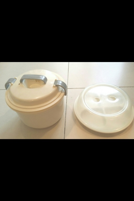 MICROWAVE CERAMIC RICE COOKER & MICROWAVE HEARTH SHAPE EGG MOULD, TV