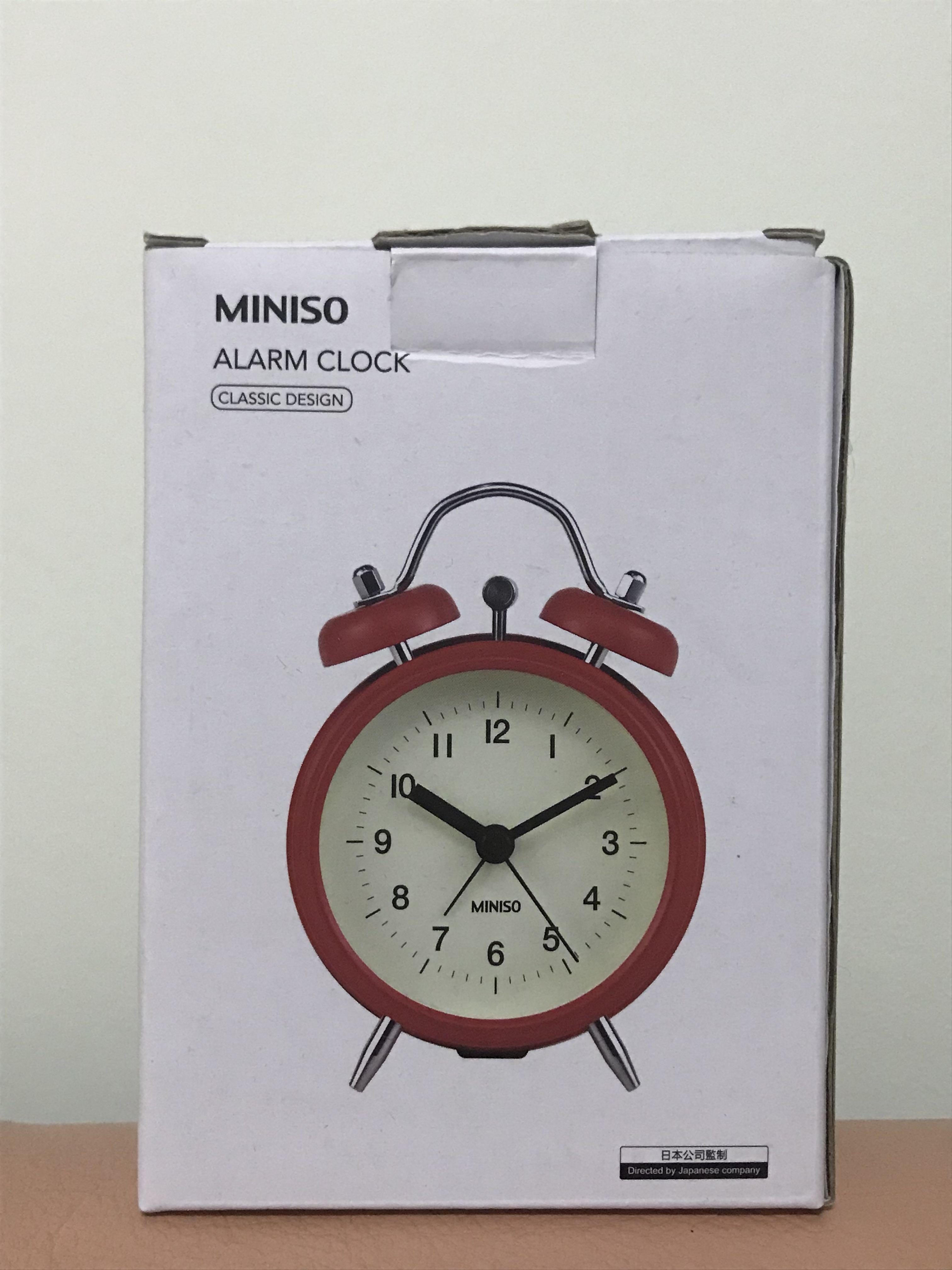 Miniso alarm clock(red), Furniture & Home Living, Furniture, Other Home