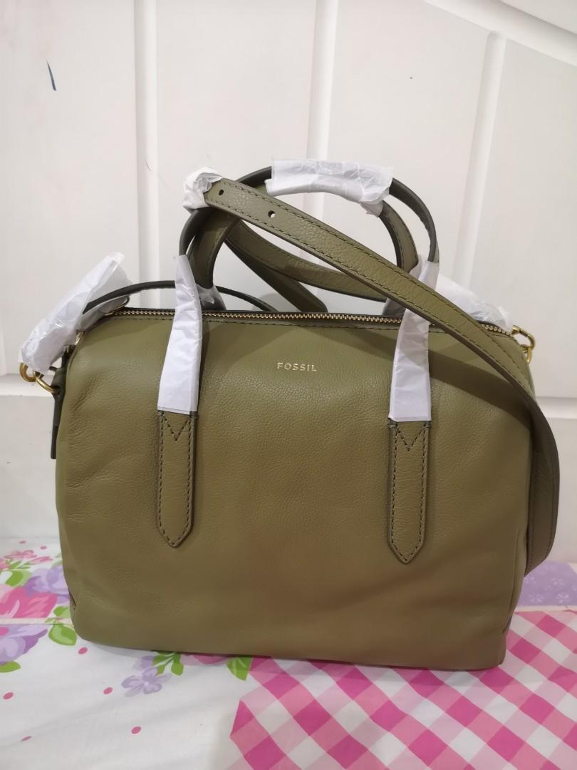 New Fossil Hailey Satchel in Olive Women s Fashion Bags
