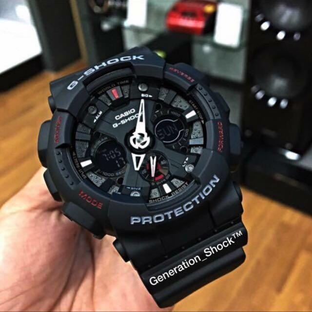 NEW GSHOCK UNISEX DIVER SPORTS WATCH 100 ORIGINAL AUTHENTIC CASIO G SHOCK GA 120 1ADR