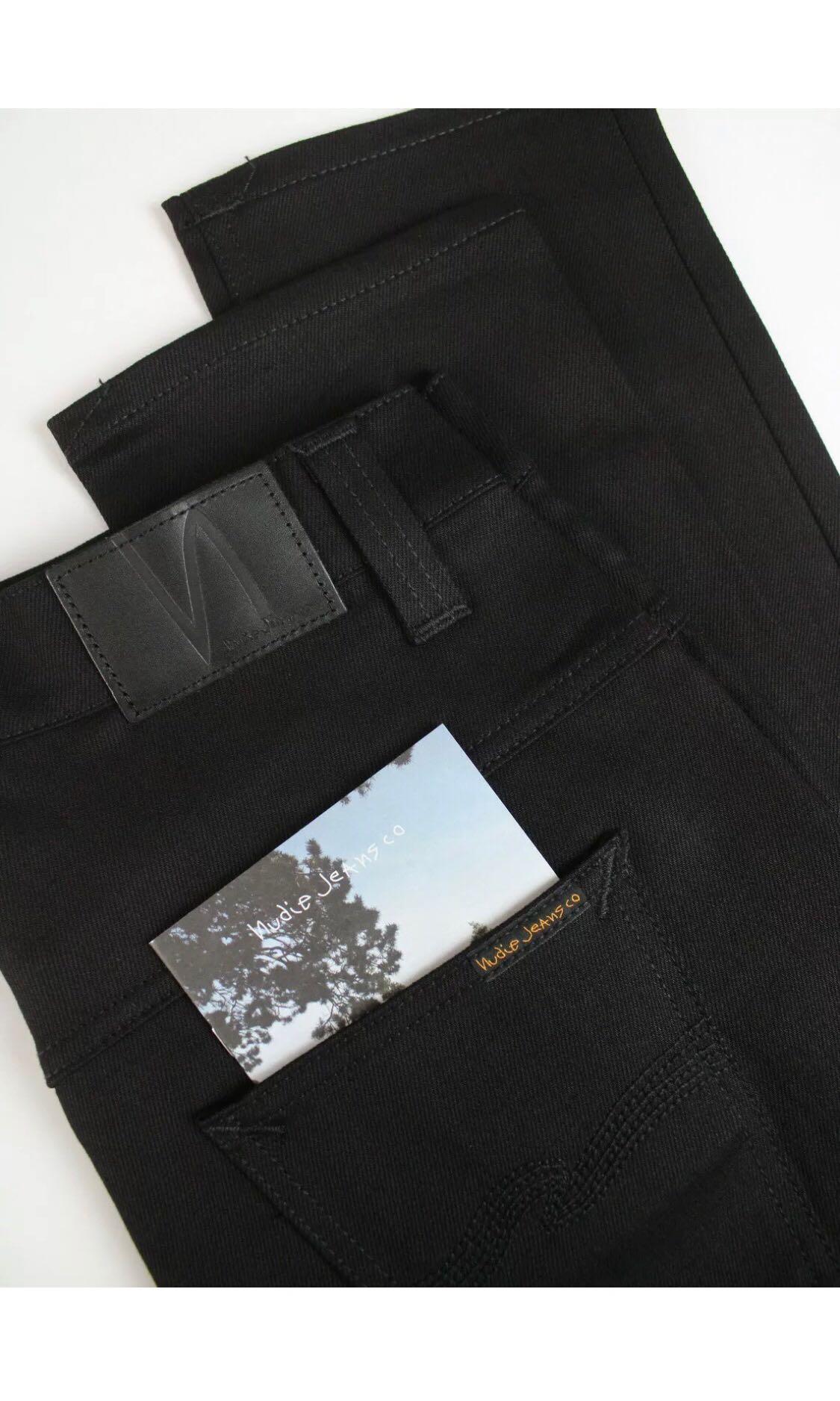 Nudie Jeans Thin Finn Black Ring W30 L32 Men S Fashion Clothes Bottoms On Carousell