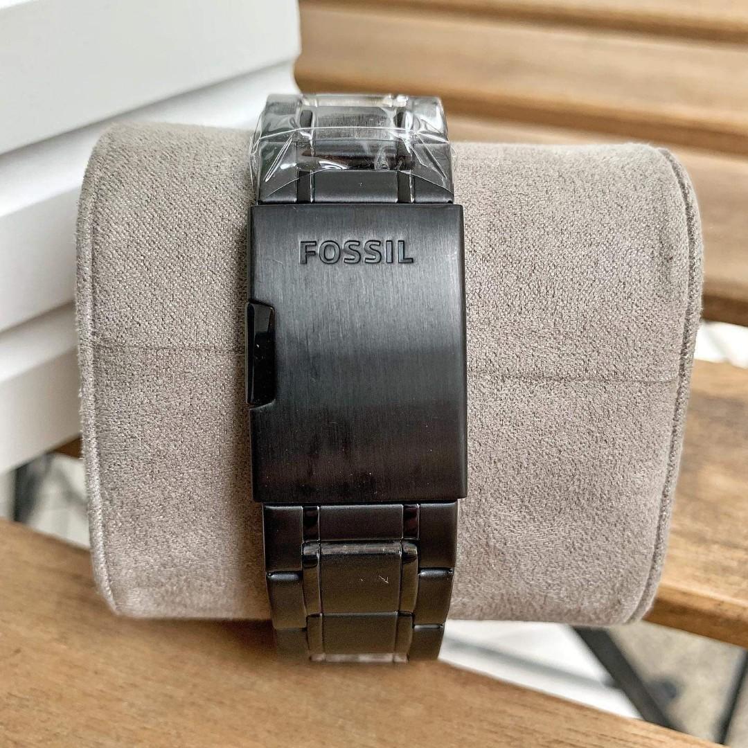 Orig Fossil Flynn BQ2260 Black Men s Chronograph Watch 48MM Men s Fashion Watches Accessories Watches on Carousell