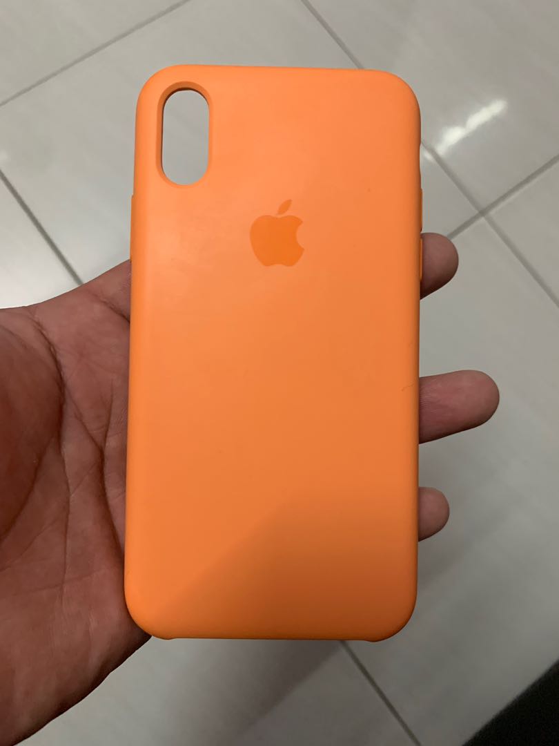 Original Iphone Xs Max Silicone Case Papaya Mobile Phones Tablets Mobile Tablet Accessories Cases Sleeves On Carousell