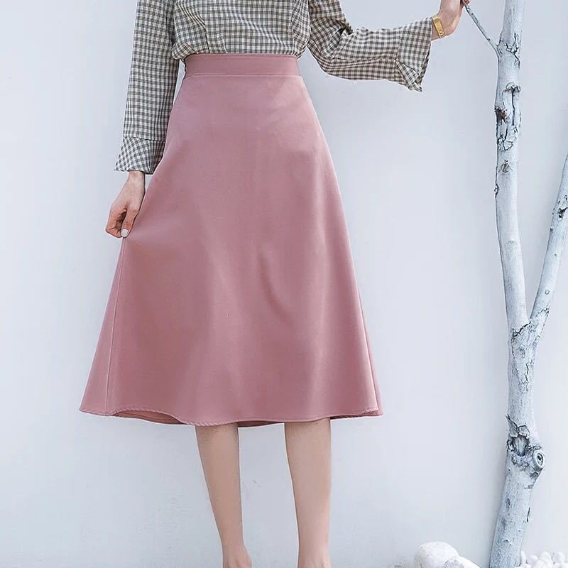 Pink business hotsell casual skirt