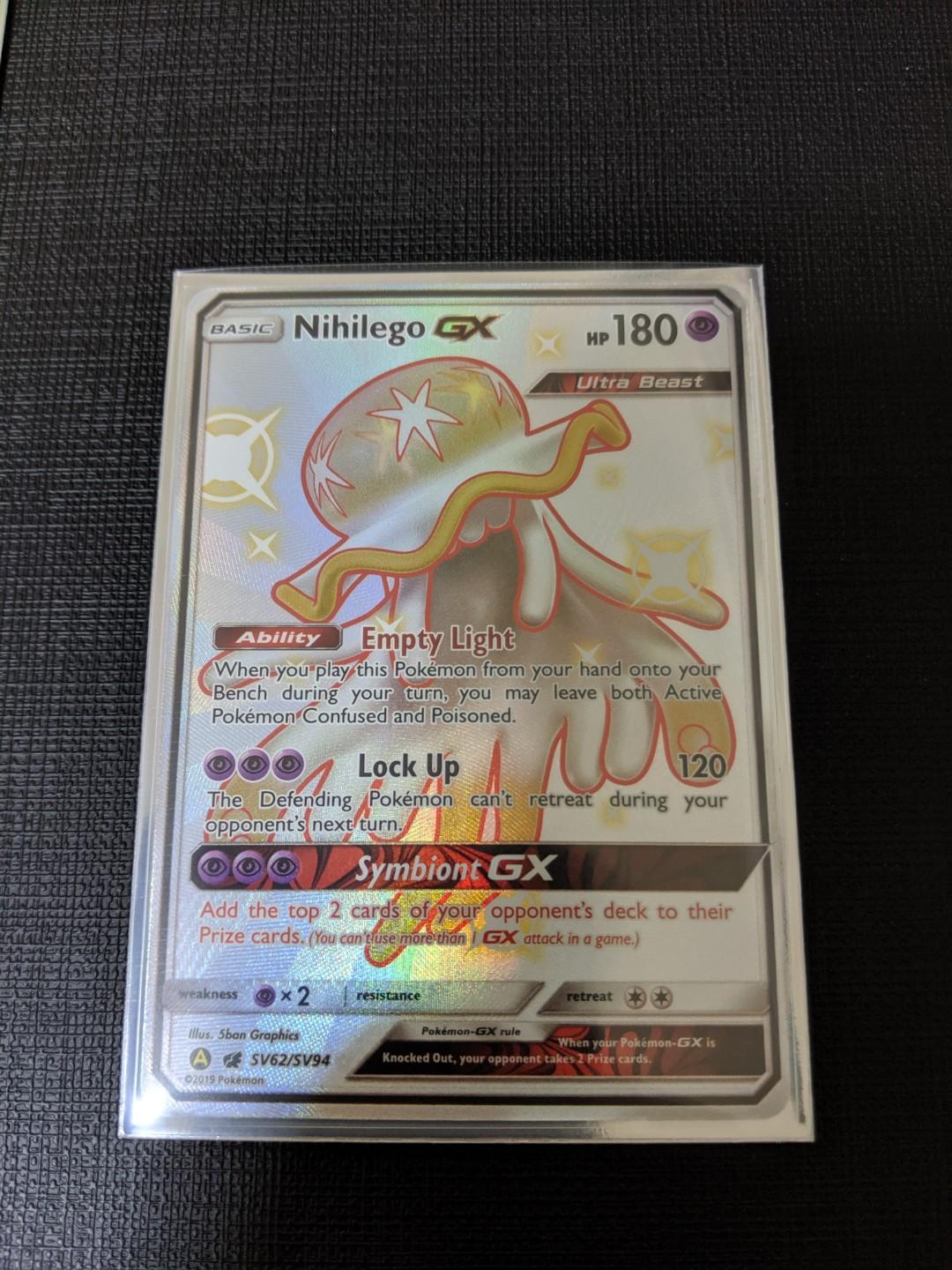 Pokemon Shiny Nihilego GX Hidden Fates Pokemon Shiny Nihilego GX Hidden Fates