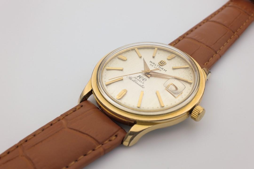 Rare Vintage Waltham 100 Jewels Rollmatic Cyclothron Swiss Watch