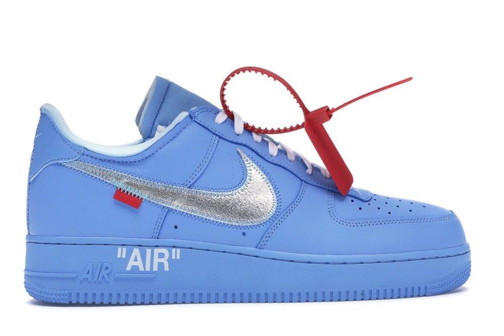 off white air force 1 blue for sale