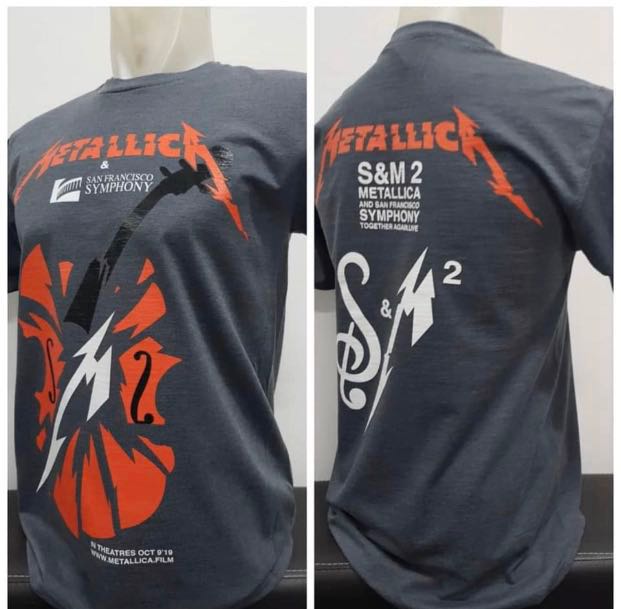 S M2 Metallica T Shirt Men S Fashion Tops Sets Tshirts Polo Shirts On Carousell